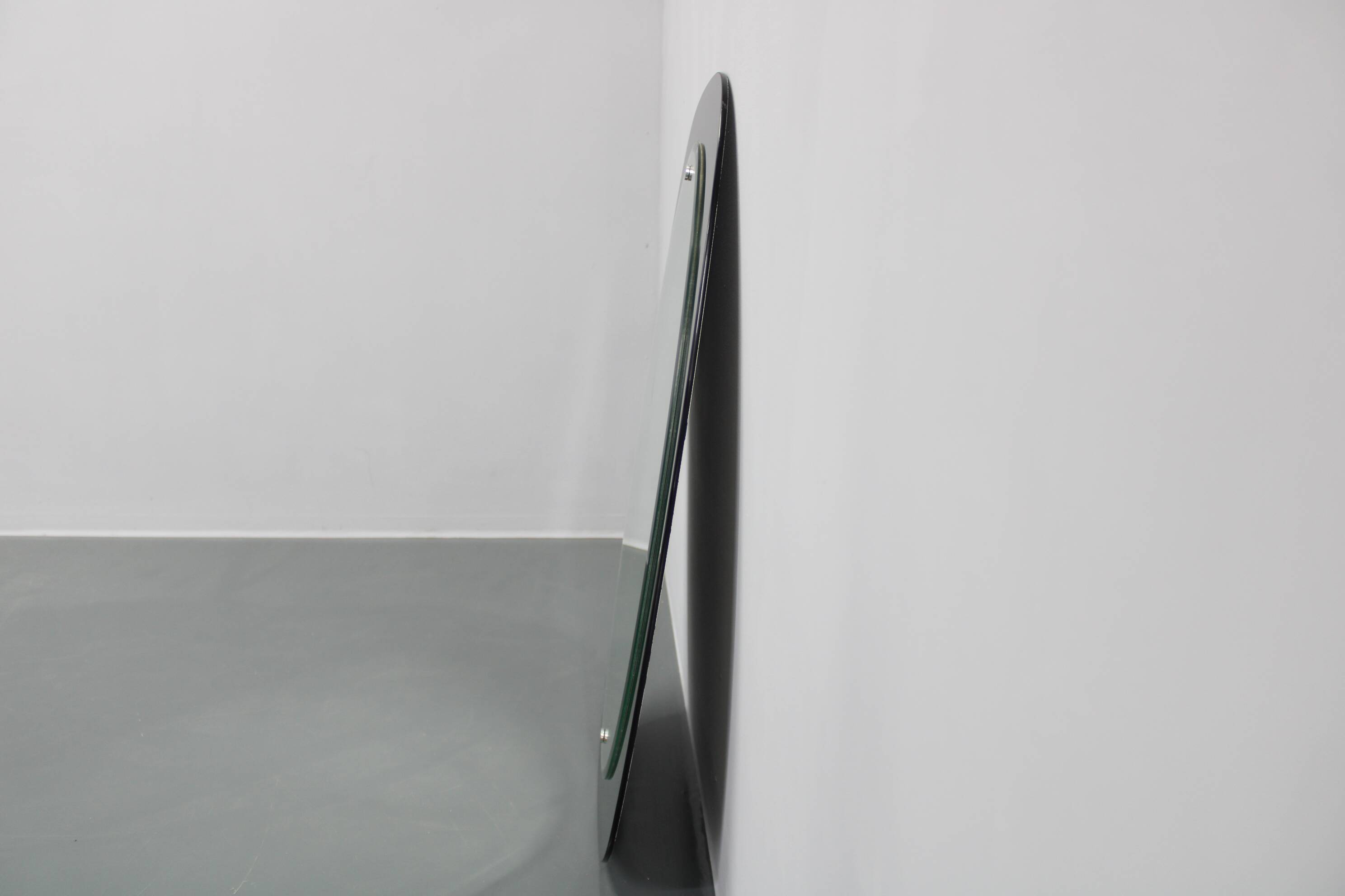 1980s Oval Italian Mirror