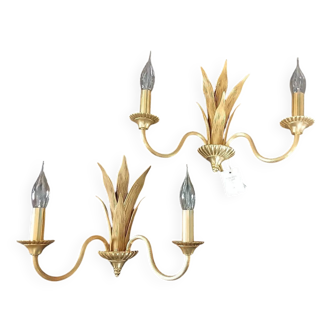 2 or 3 Charles Palmier bronze wall sconces