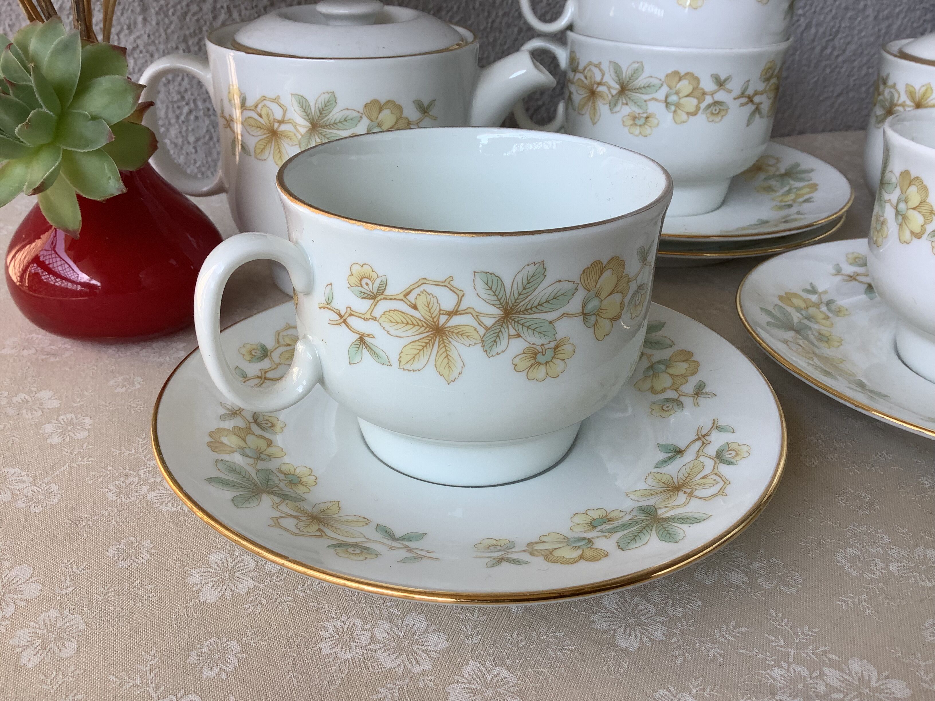 Richard Ginori Italy fine porcelain tea cups