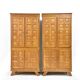 Vintage brutalist wardrobe in solid oak