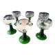 6 luminarc alsace white wine glasses screen-printed decoration of arisin clusters