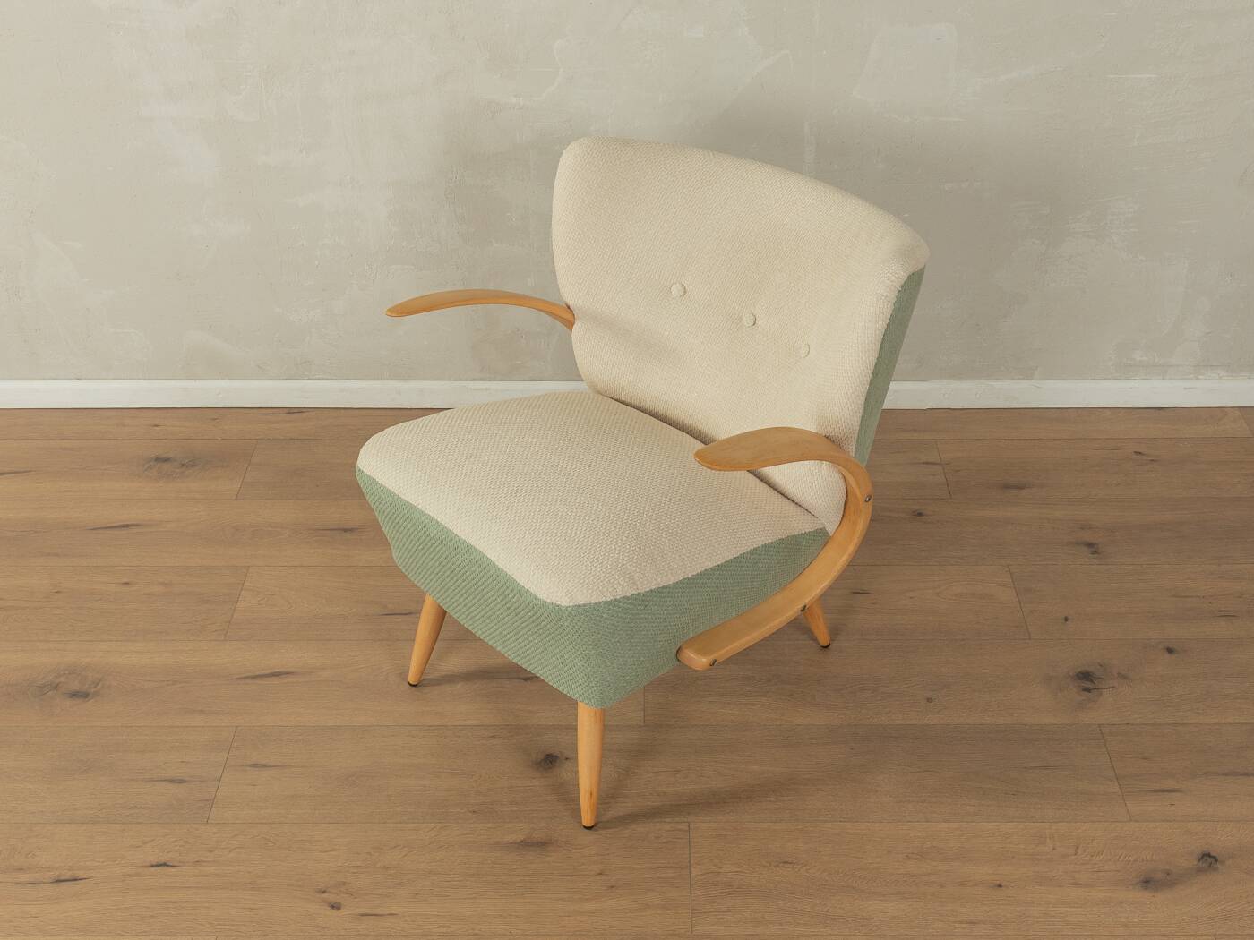 Wonderful armchair in two-tone look from the 1950s