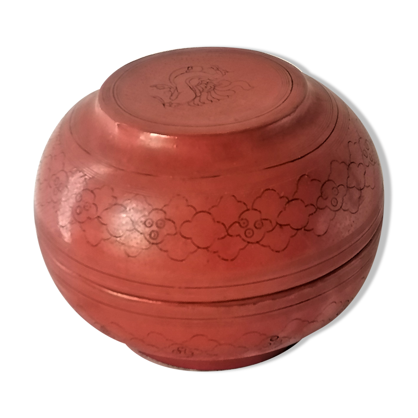 Old Asian lacquer box