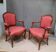 Pair of Louis XV style armchairs