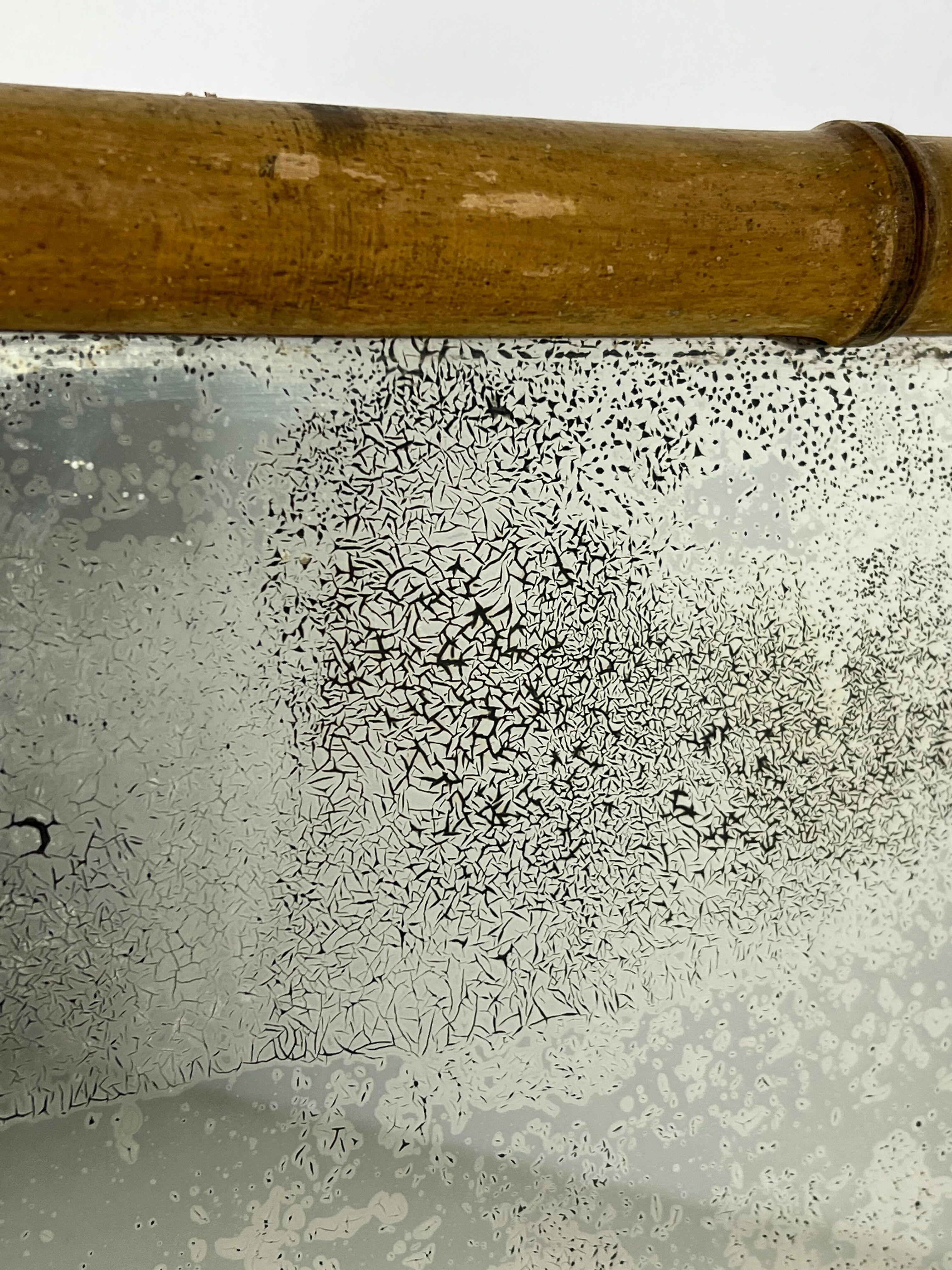 Faux bamboo mirror antique