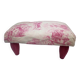 Pouf, footstool toile de jouy
