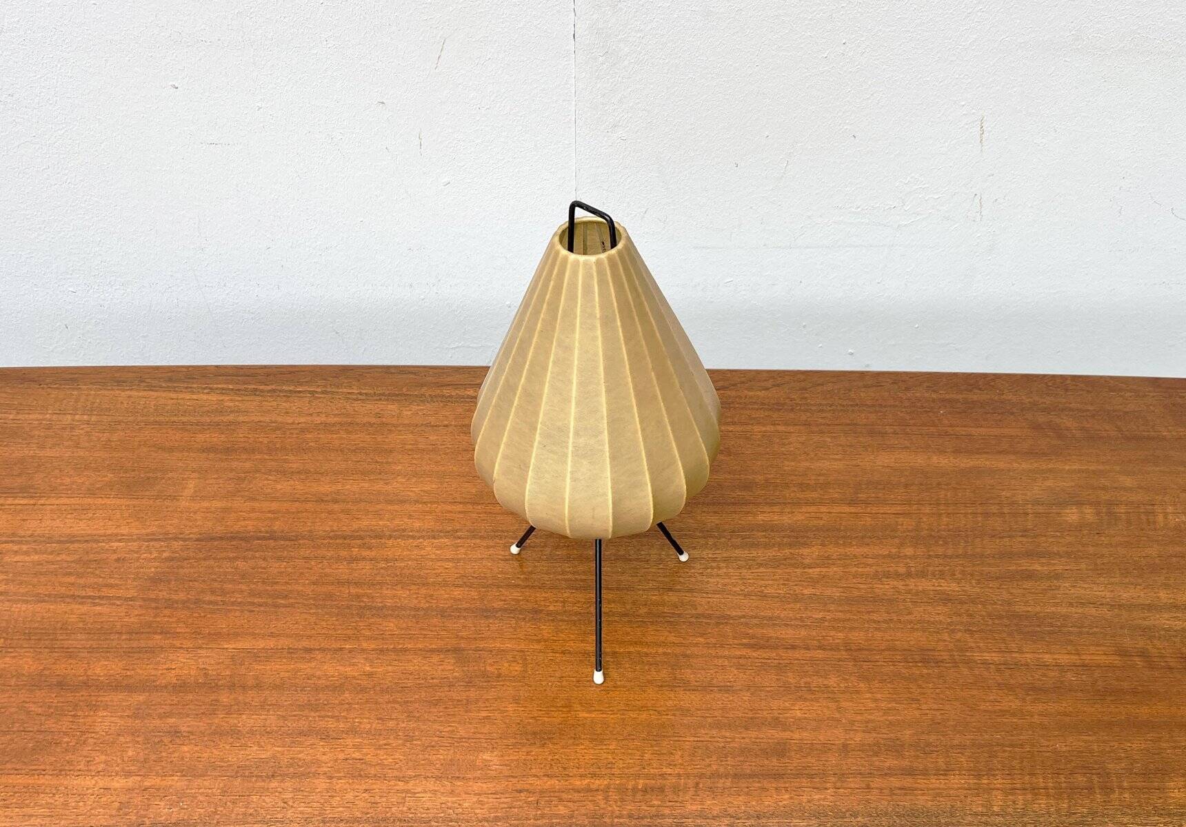 Mid-century minimalist tripod table lamp Cocoon by Artimeta, 1960s.