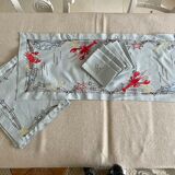 Table set "lobsters & shells" 1 table runner, 6 small sets and 6 napkins