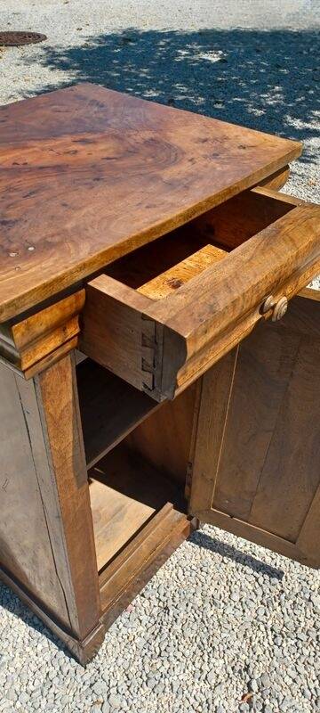 Rare console table / somno in solid walnut (19th century) – charm & raw authenticity