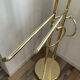 Italian towel rack in gilded metal from the 70s