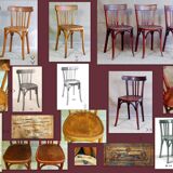 Lot 10 bistro chairs BAUMANN and CODINA 30-50