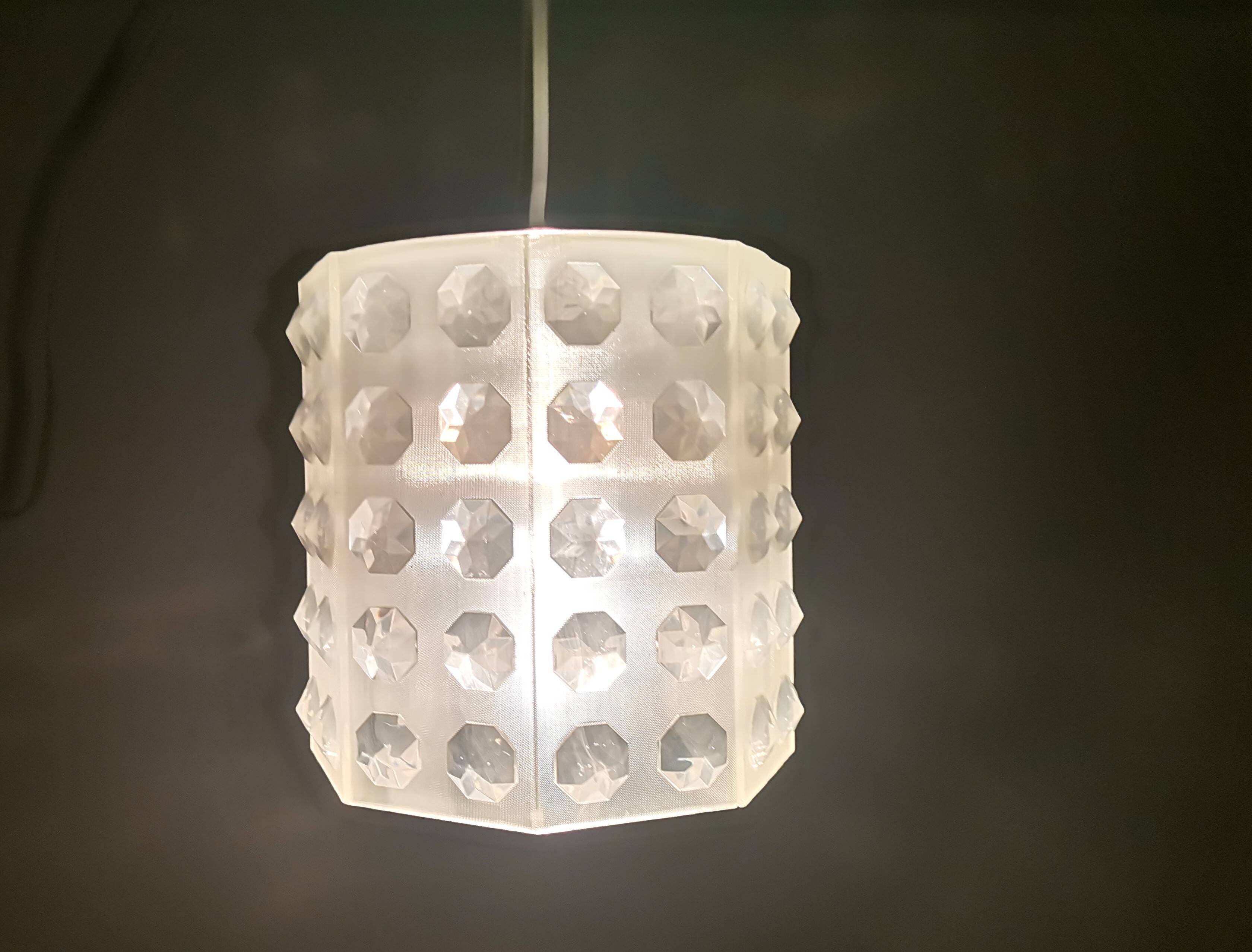 Translucent acrylic hanging lamp