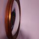 Golden wood witch mirror