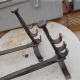 Old pair of wrought iron pegs