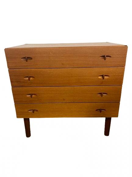Scandinavian teak chest of drawers from the 1970s.