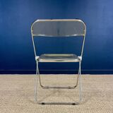 Pair of PLIA chairs by Giancarlo Piretti for Castelli Italy 1970s
