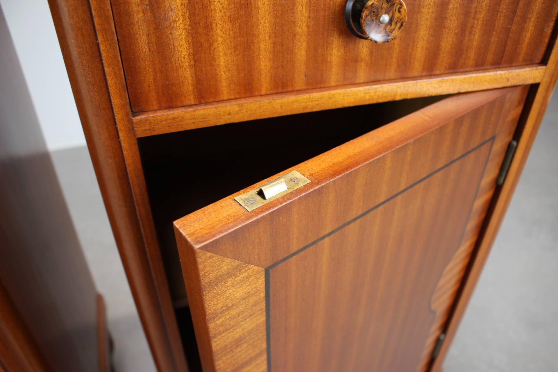 Art Deco Pair of Bedside Tables, 1930s, Czechoslovakia