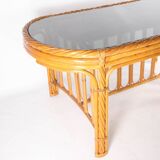 Rattan dining table
