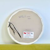 Hand painted ceramic round mirror