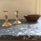 Nijhof Holland candlesticks in gilded brass