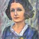 Pastel portrait painting