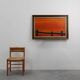 Mid-century Modern painting by Mia Duprez, Belgium, 1970
