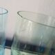 Set of 6 50s colored water glasses