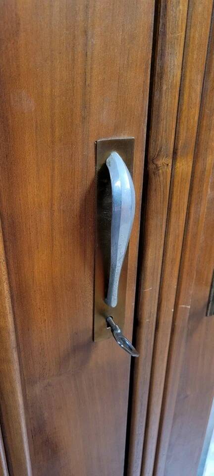 Art Deco period walnut armoire circa 1920-1940