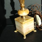 Pied de lampe colonne vintage / onyx