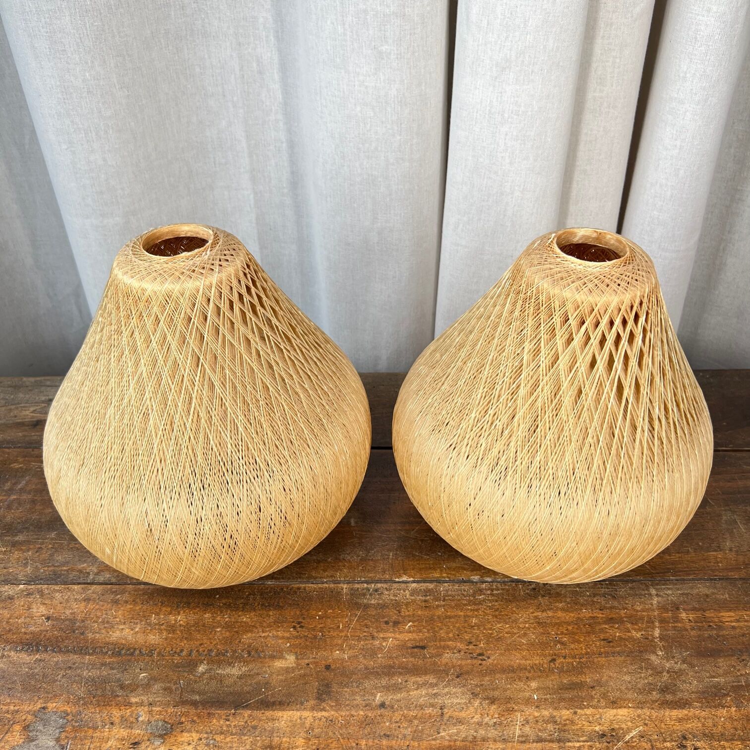 Duo de suspensions scandinaves vintage
