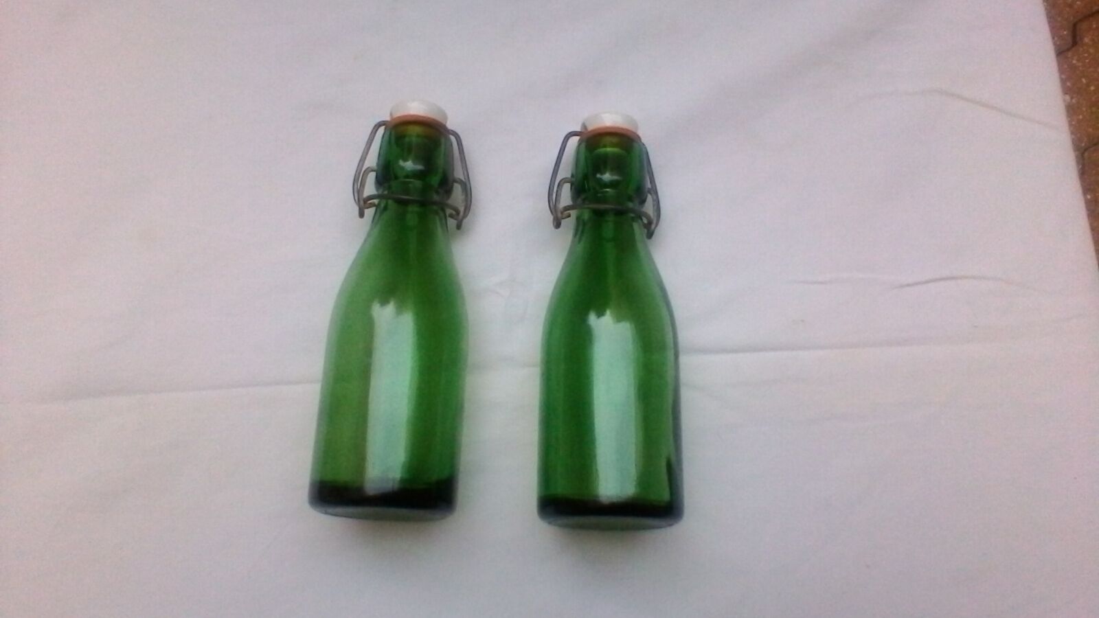 Pair of 2 Bulach glass bottles