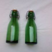 Paire de 2 bouteilles en verre Bulach