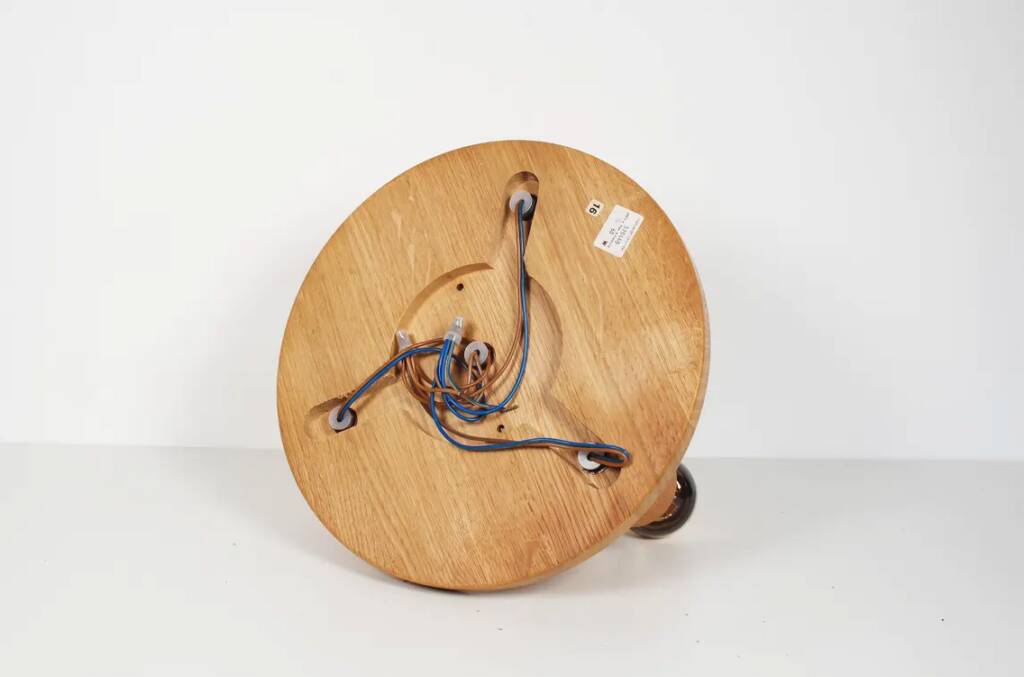 Vintage 1970s old stock 'Japandi' style ceiling light