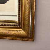 Miroir ancien Louis-Philippe en bois dorée
