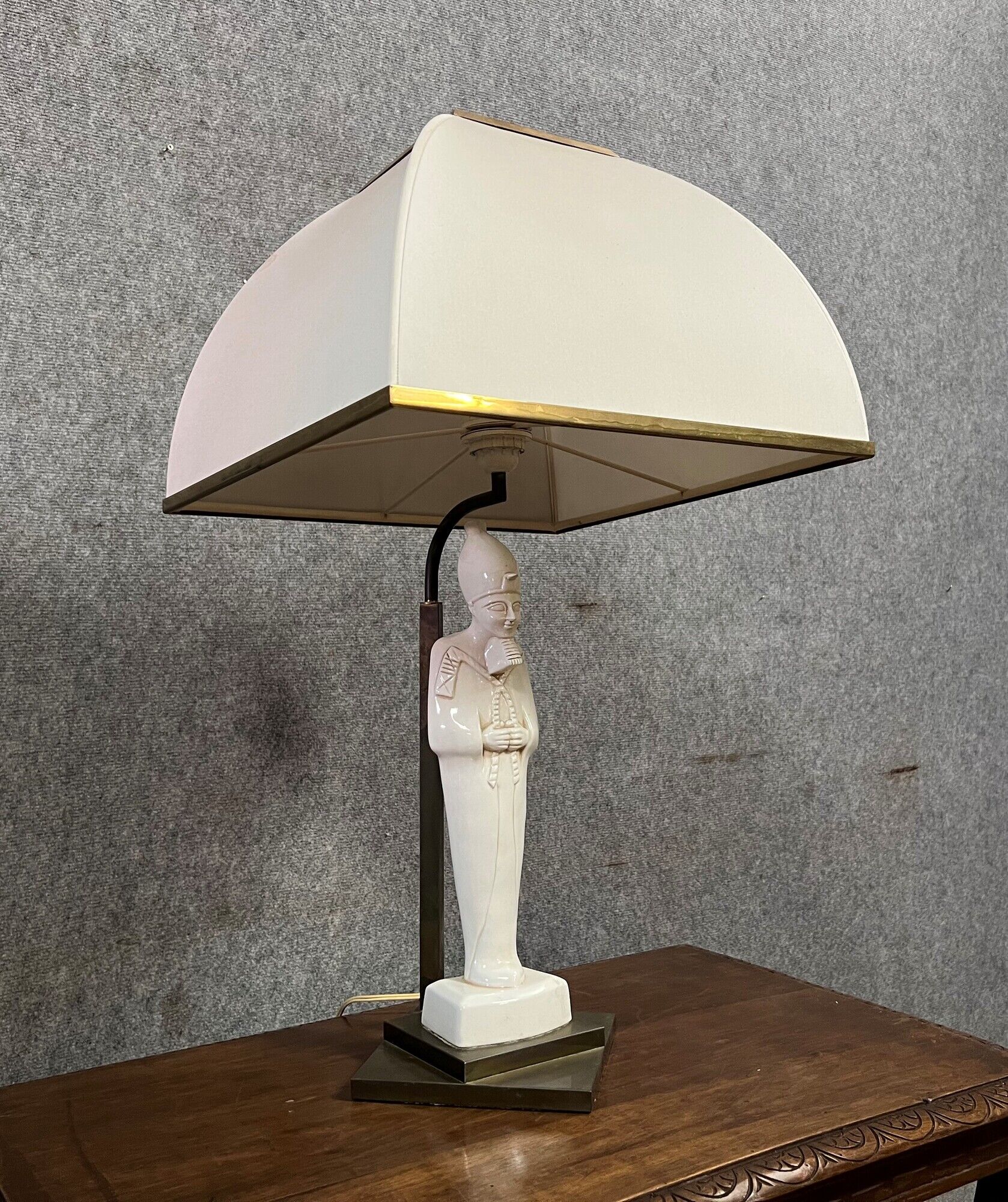 Large ceramic desk lamp i Italy circa 1975-1980