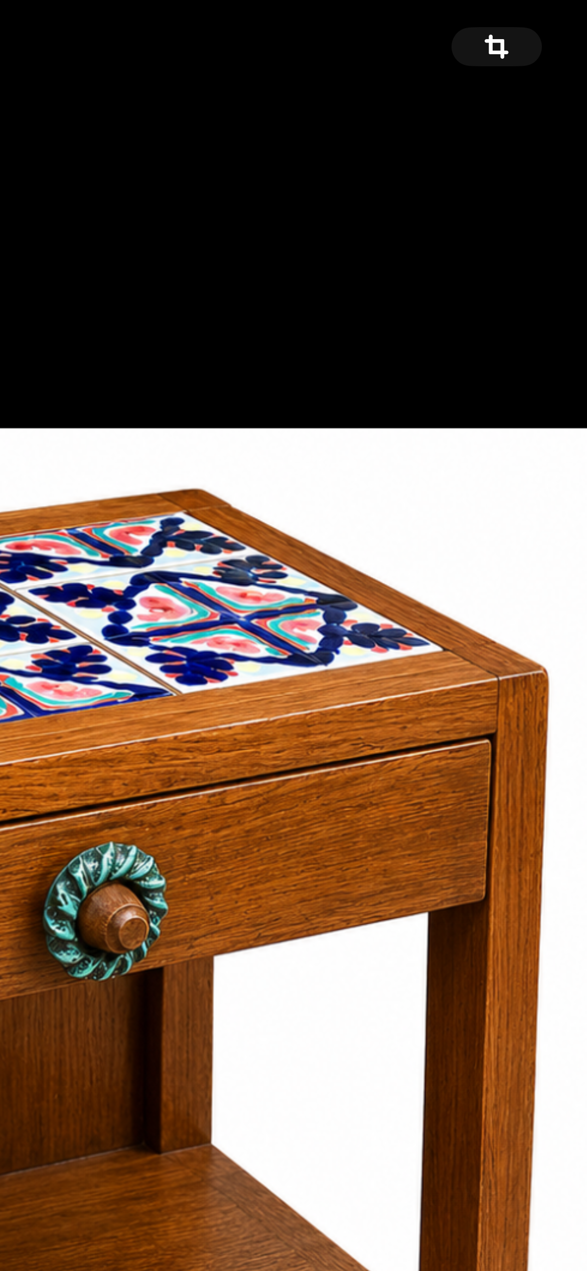Old bedside table by Guillerme and Chambron