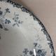 Superb antique plate Terre de Fer blue Emile Bourgeois Paris