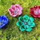 Poppy flowers in antique ceramics