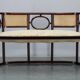 Josef Hoffmann Variation of Art Nouveau "Fledermaus" sofa by Fischel