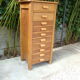Multi-drawer antique oak craft furniture