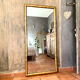 19th-century antique gilded mirror.