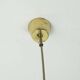 1960s PENDANT LIGHT brass and acrylic hollywood regency style
