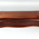 Old box sewing box shape chamturned wood interior fabrics SB