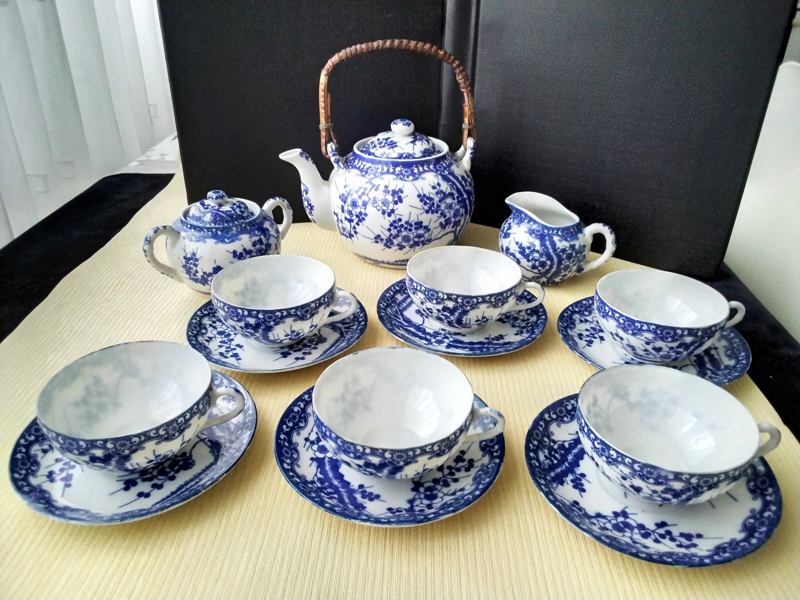 Japanese porcelain tea set