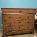 Louis-Philippe chest of drawers in solid wood
