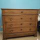 Louis-Philippe chest of drawers in solid wood