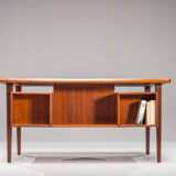 Danish teak desk by peter lovig nielsen for hedensted mobelfabrik, 1960