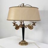 Lampe en laiton doré, style empire - début XXe