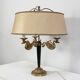 Golden brass lamp, empire style - early twentieth century