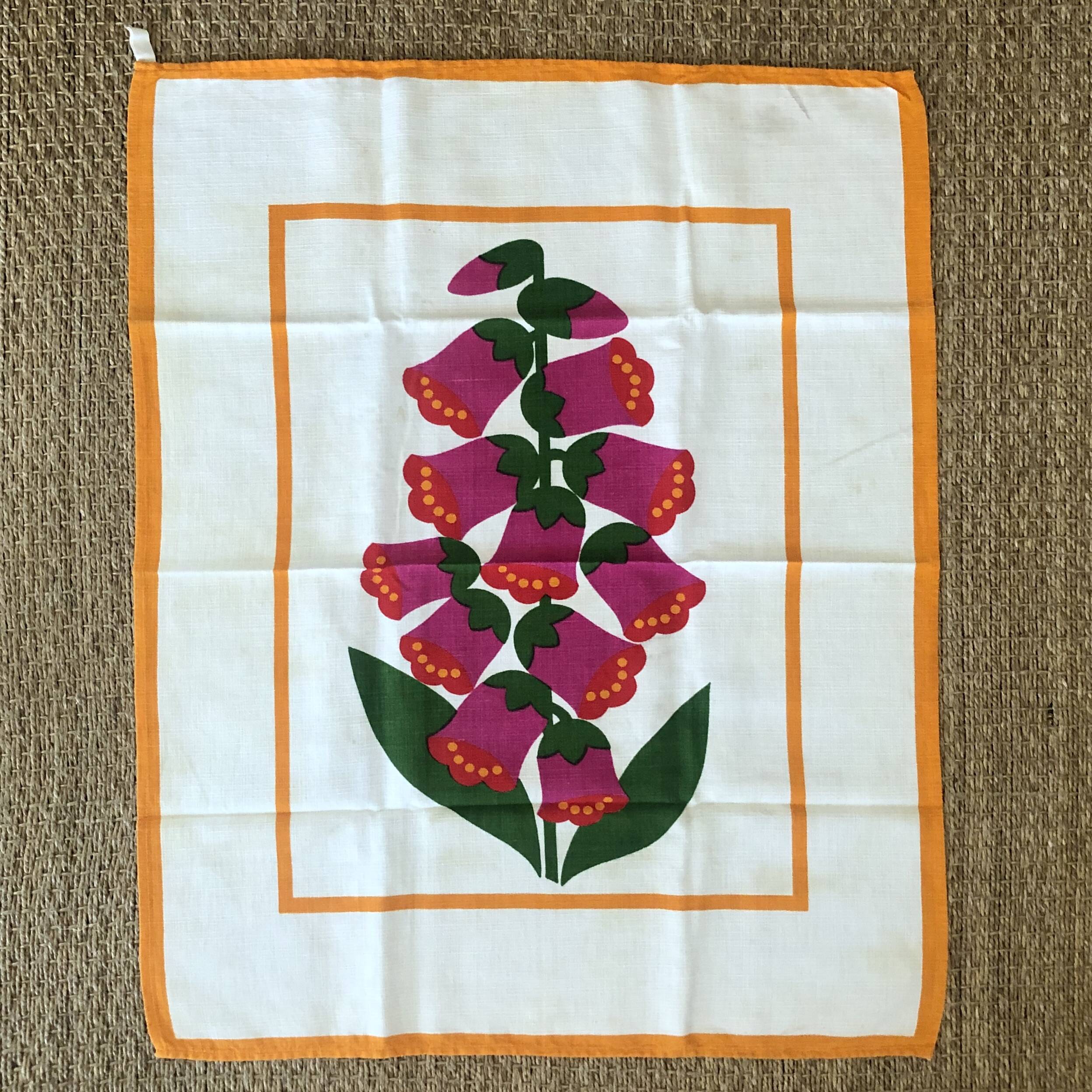 Large vintage tea towel